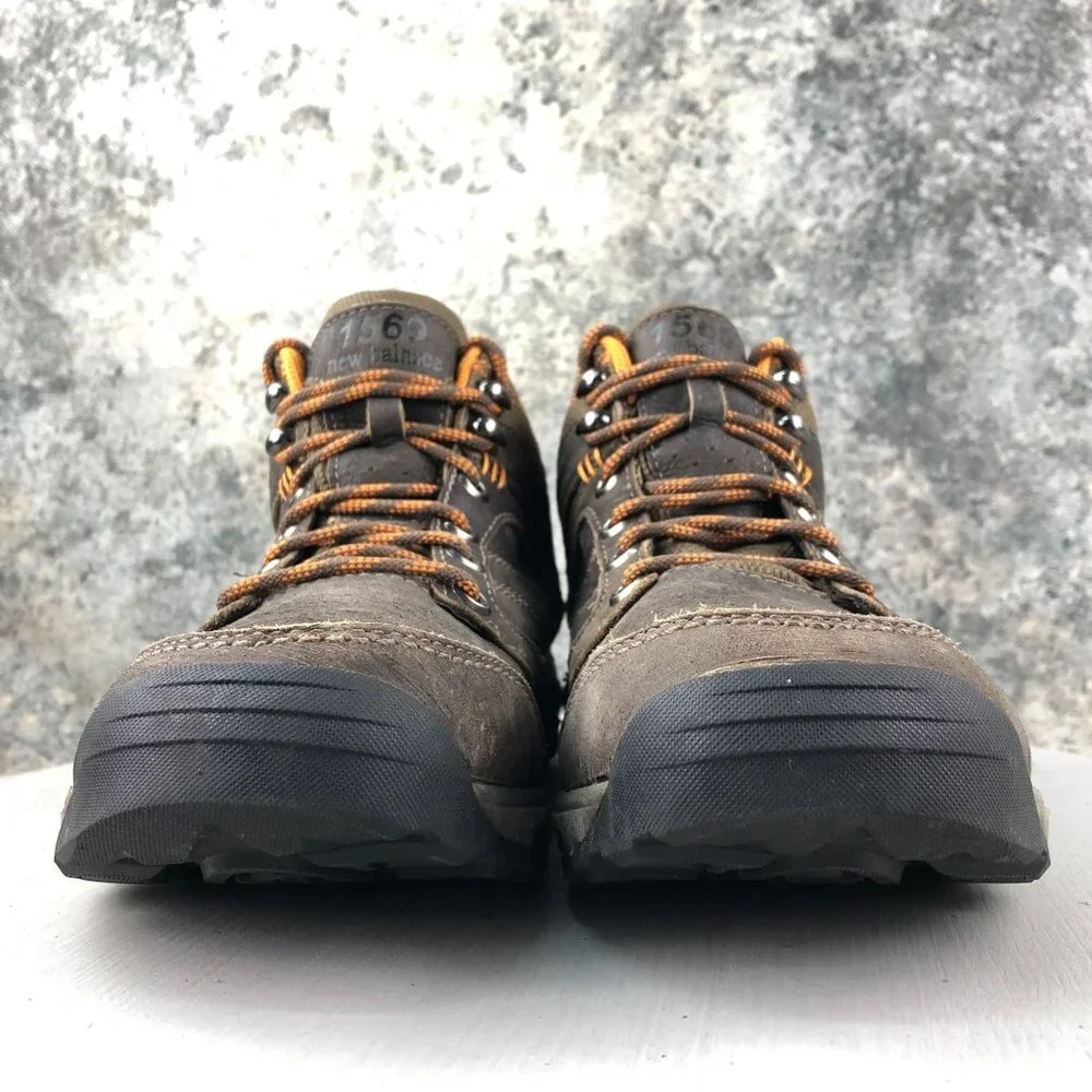 New Balance Mens Size 9 2E 1596 Brown Leather Gore-Tex GTX Hiking Boots MW1569BO